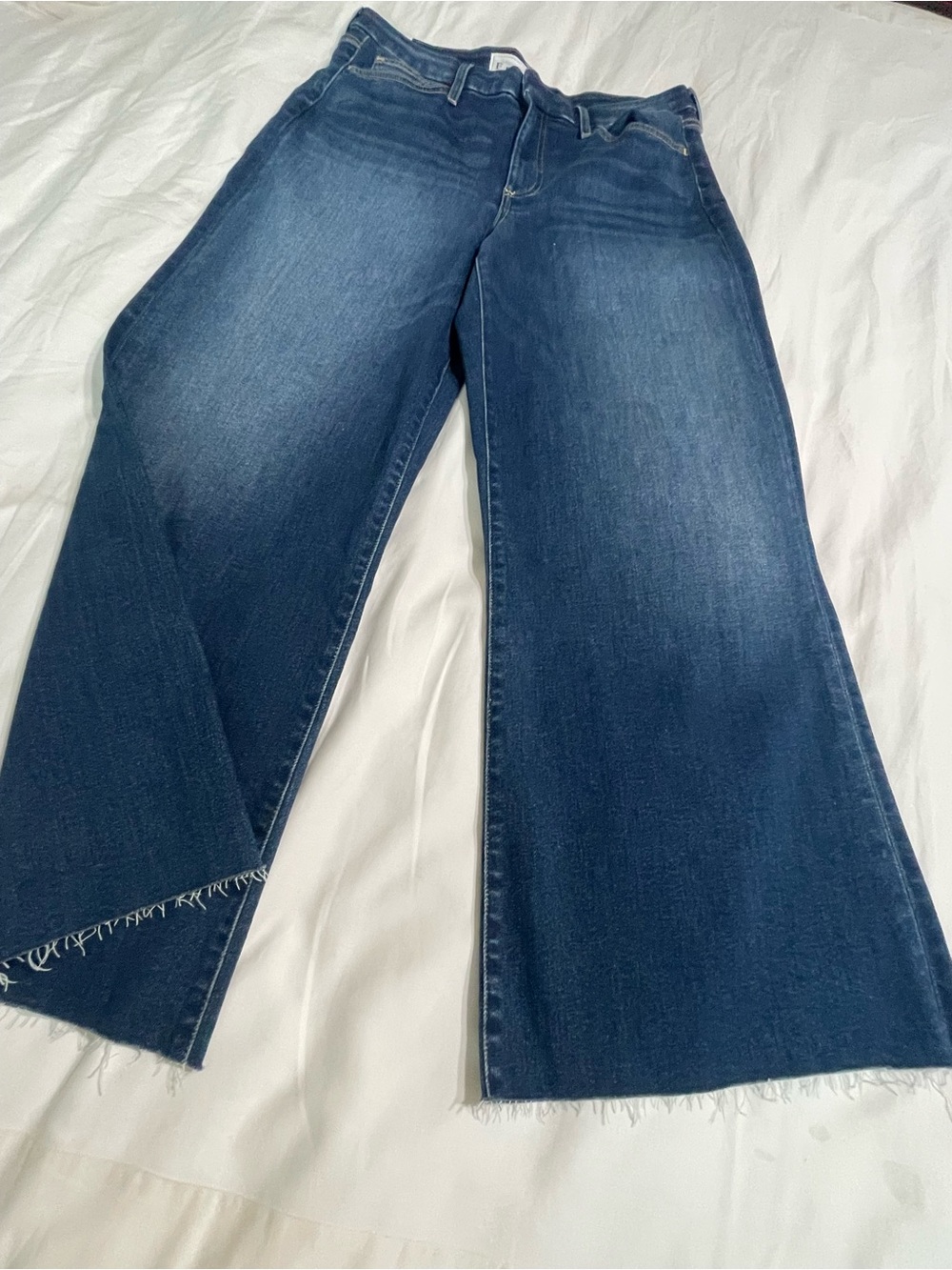 Frank & Eileen Galway Wide-Leg Jeans in Medium Blue Wash 30 - Picture 14 of 15